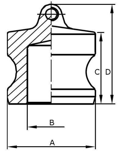 Złącze Camlock typu DP 2 1/2" 316