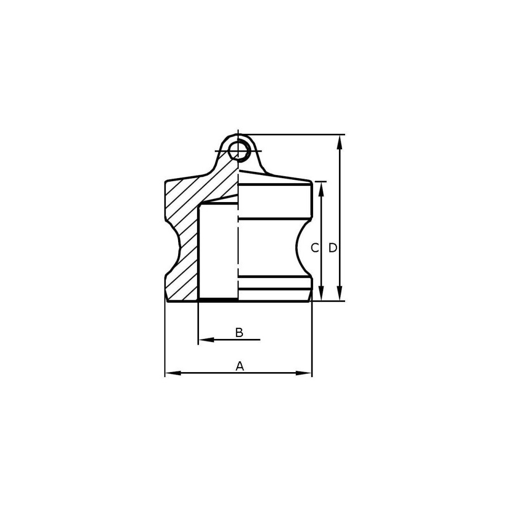 Złącze Camlock typu DP 1 1/2" 316