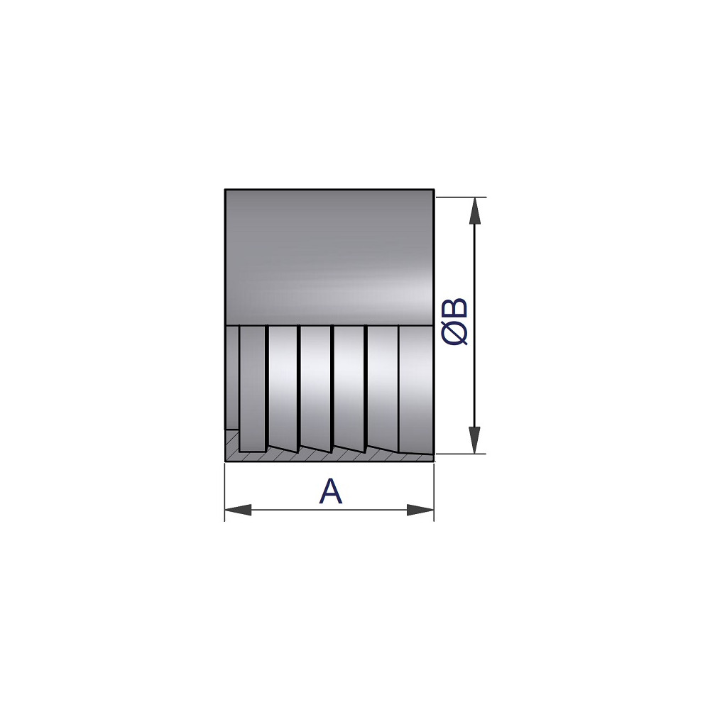 Gniazdo zaciskowe 50 x 8.0mm  316