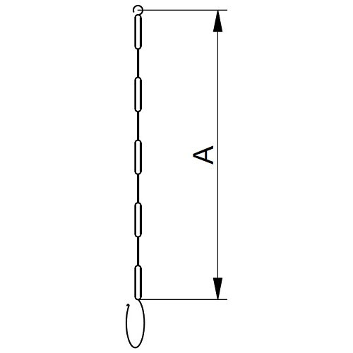 Łańcuch z pętlą DN50 L130mm