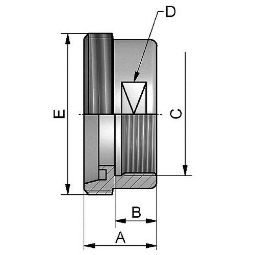 Złączka męska DN20x 3/4" BSP Żeński. 304