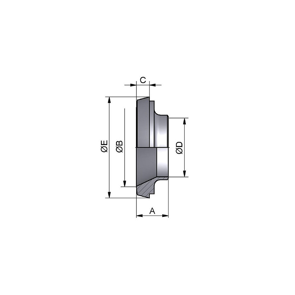 Redukcja spawana. DN3225 304 P