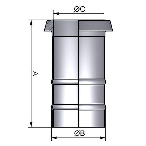 Wkładka dyszy węża  rura DN40 304 P