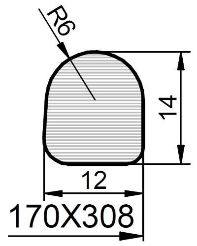 Uszczelka G/Z/175 (012008) NBR