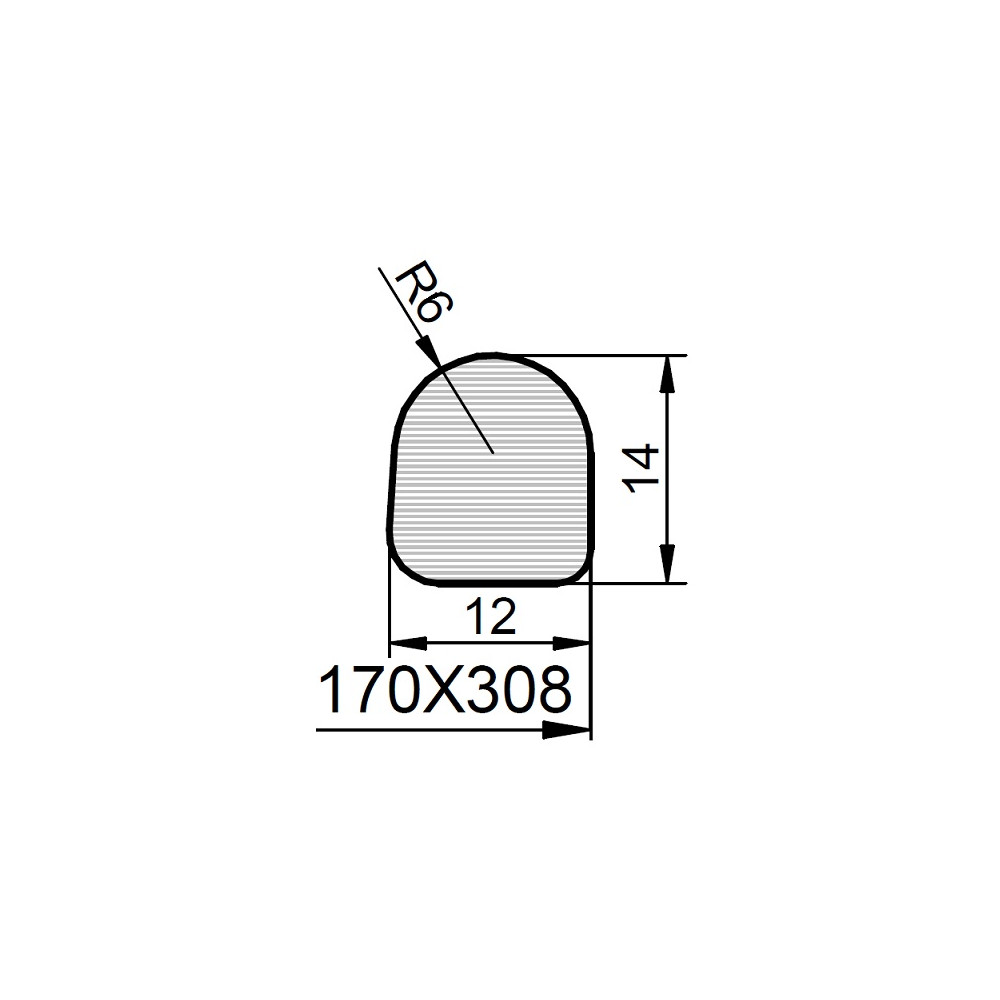 Uszczelka G/Z/175 (012008) EPDM
