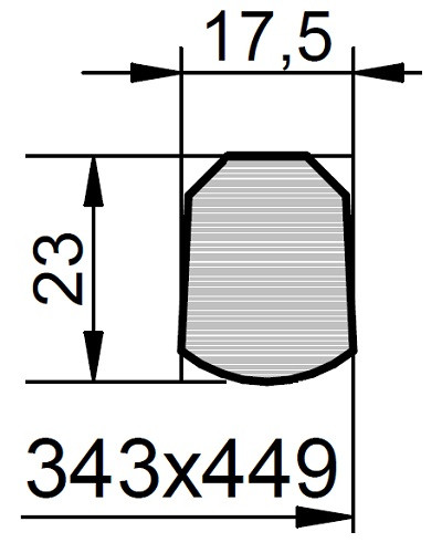 Uszczelka G/R165 (062002) NBR