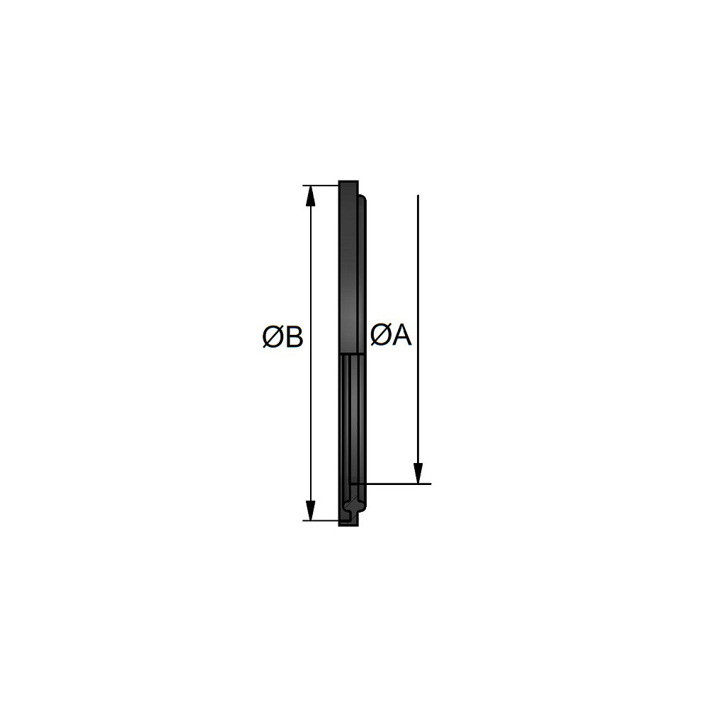 Uszczelka TC DN300 DIN SILL