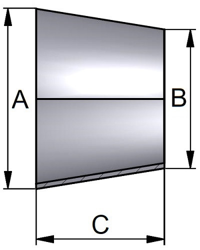 Redukcja Konc. 29,0 x 23,0mm 304B