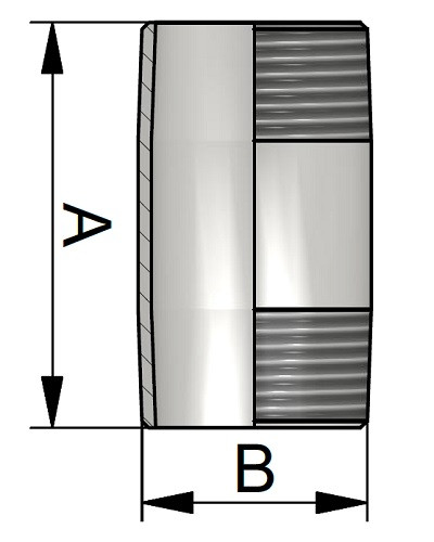 Złączka baryłkowa 1/4" 316