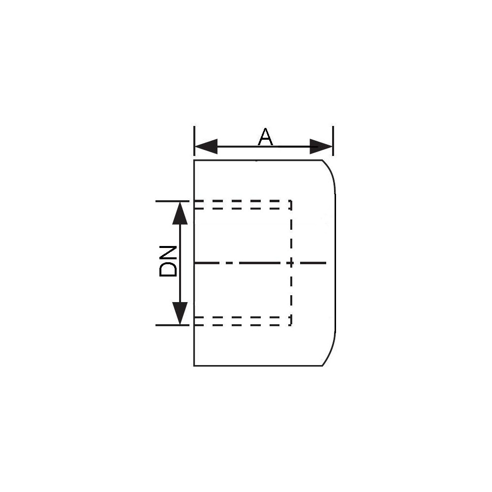 Zaślepka okrągła 1.1/2" 316