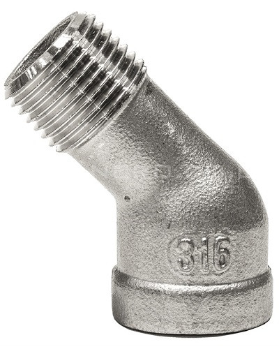 Kolanko 45° 3/8" BSP m/f 316