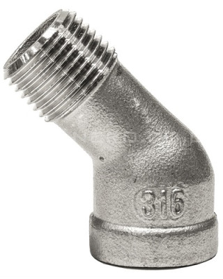 Kolano 45° 1/2" BSP m/f 316