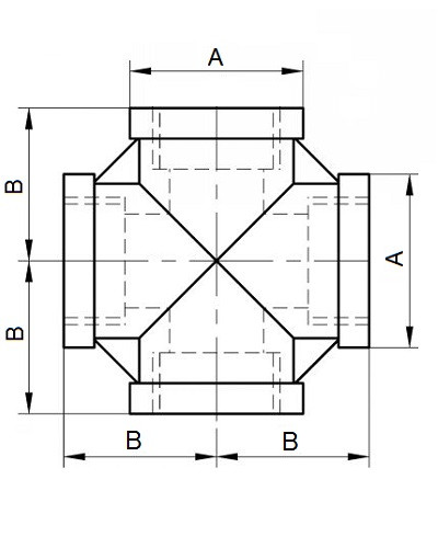 Krzyżak 1 1/2" 316