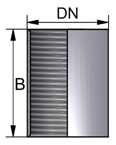 Złączka równoległa Nipple1.1/4" CYL 316