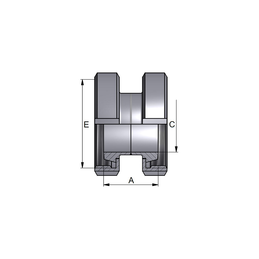 Złączka L/L 85,0 x 2mm 304P