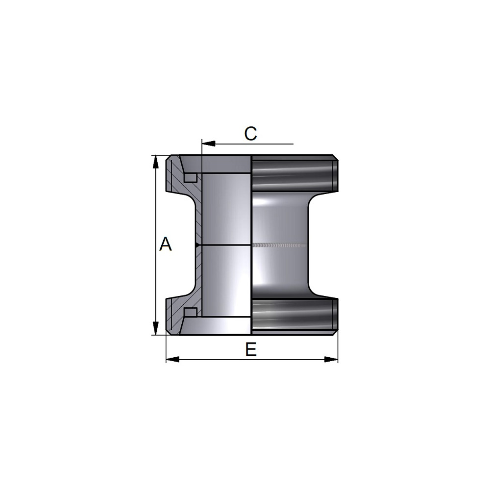 Złączka T/T 23,0 x 1,5mm 304P