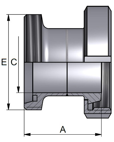 Złączka T/L 19,0 x 1,5mm 316P