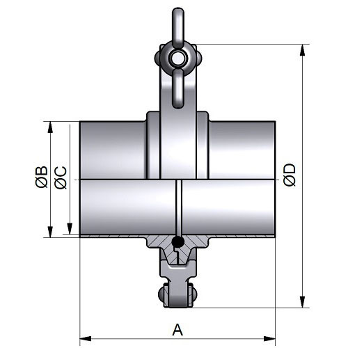 Złącze Clamp DN40 (11864) 0.8