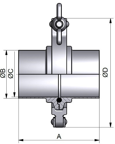 Złącze Clamp 0,5" (11864) 0.8"
