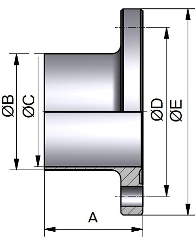 Kołnierz Fl. 3/4" (11864) 0.8"