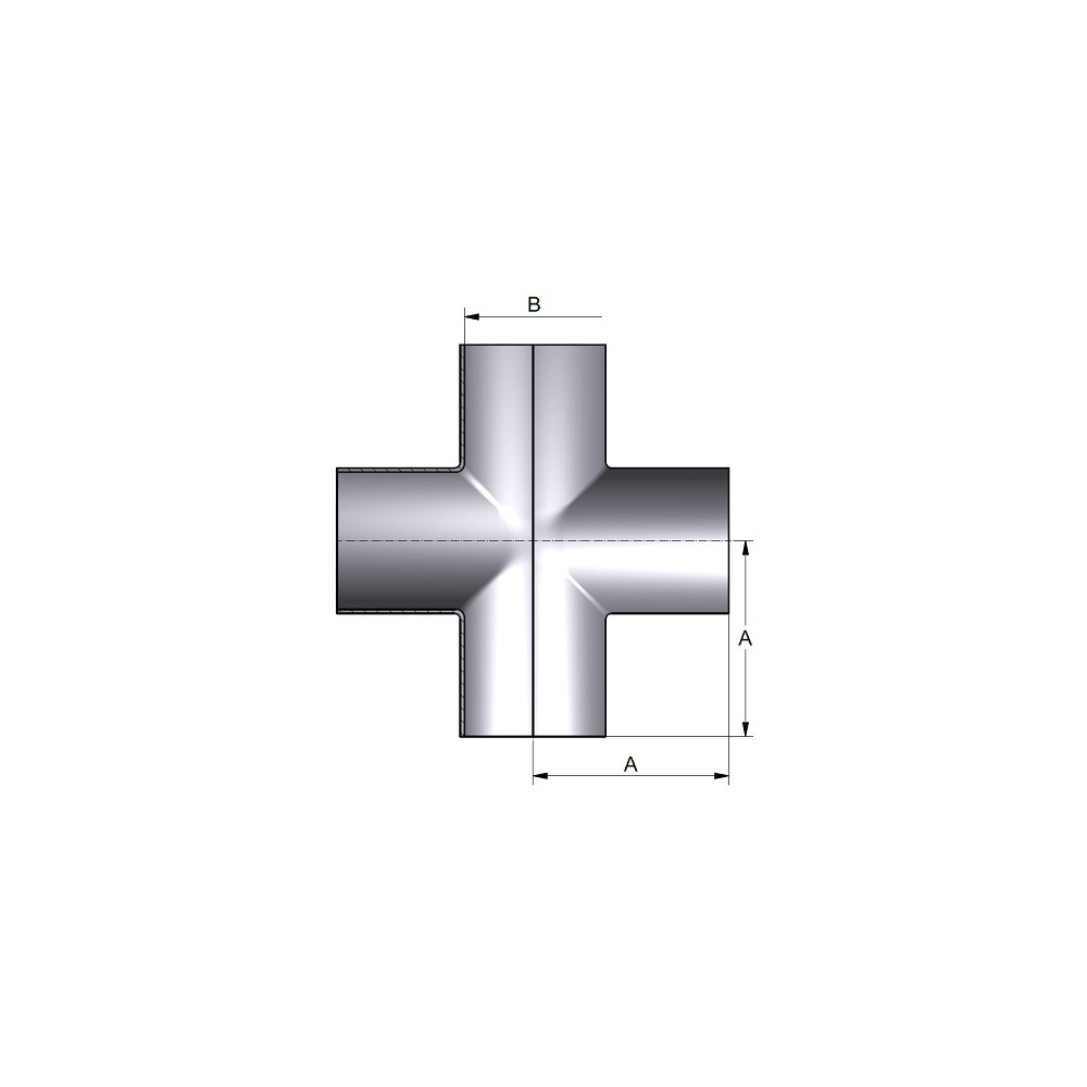 Krzyż Długi 19,0 x 1,5mm 304P