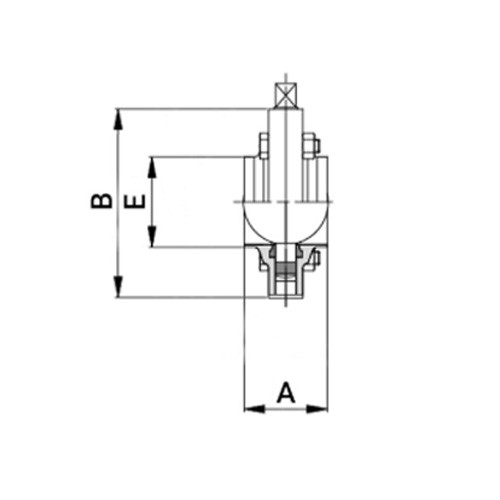 Südmo 1" W/W 316L WH FKM