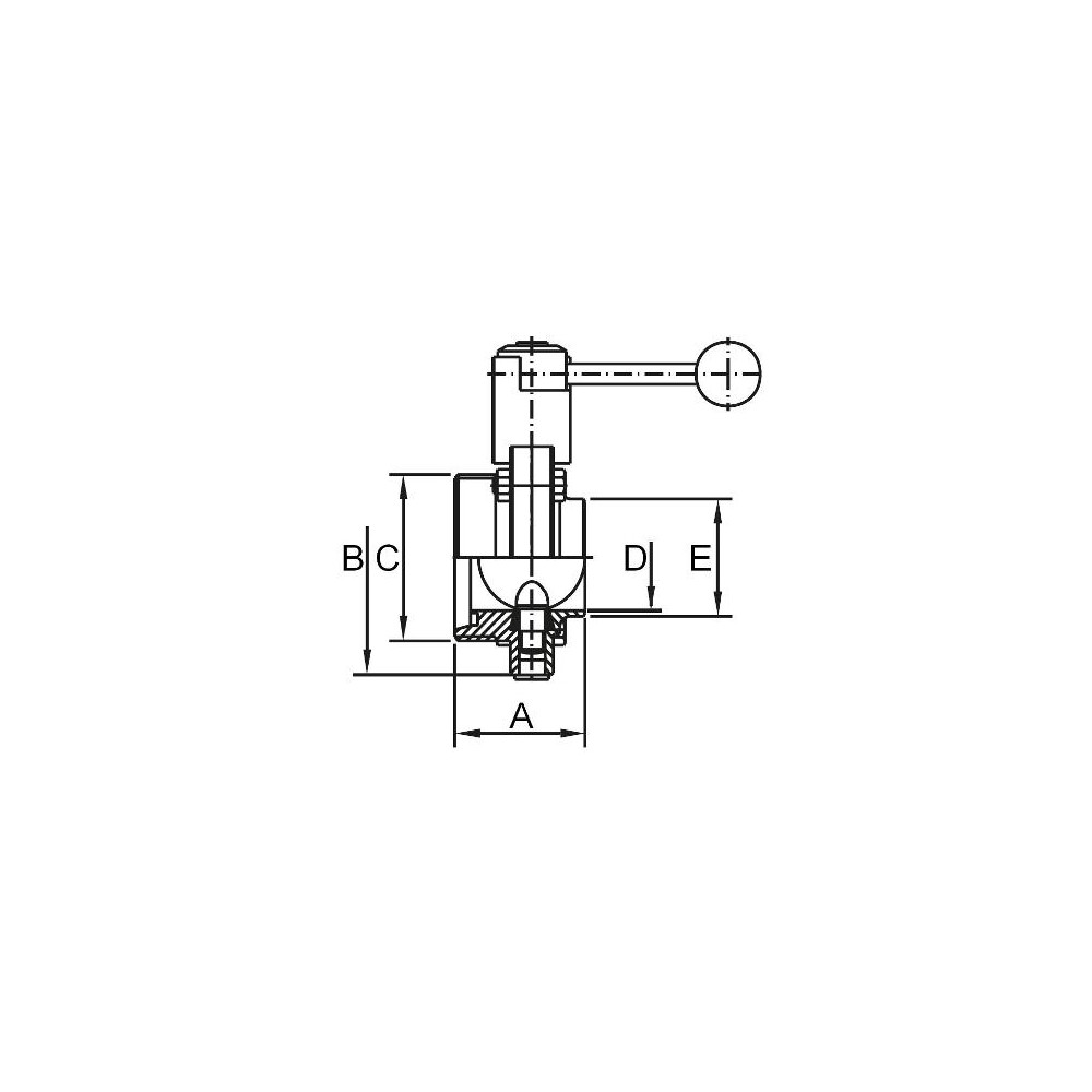 Przepustnica AWH DN80 W/M 304P MO SIL