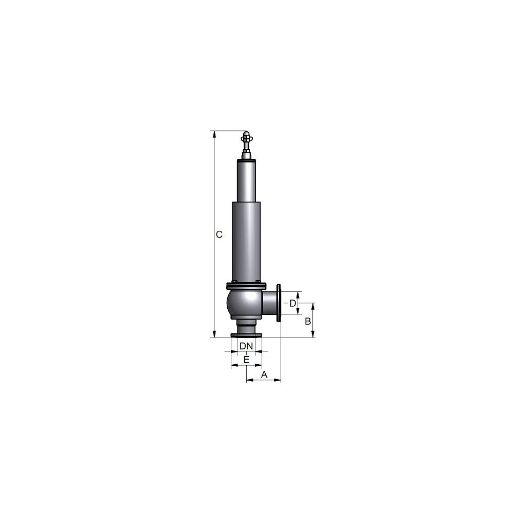Zawór bezpieczeństwa GF DN250.8 WH E