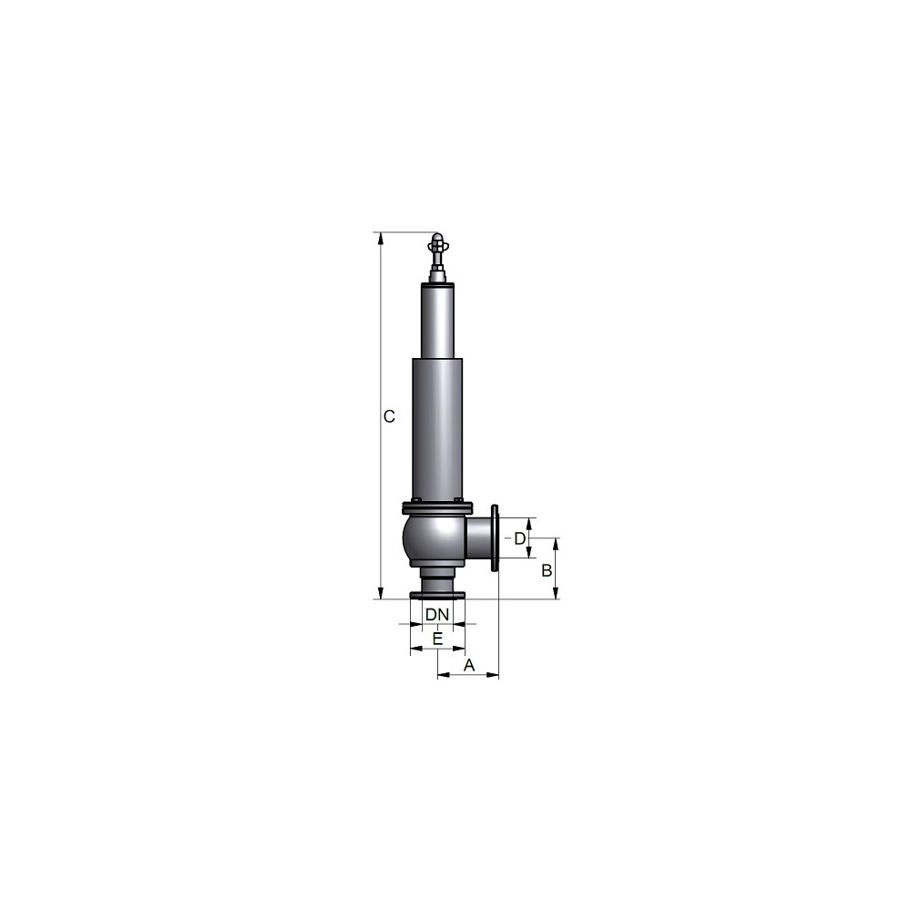Zawór bezpieczeństwa GF 1.5"0.8 WH E