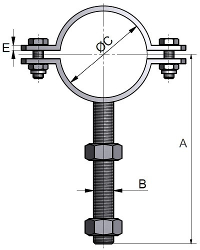 Obejma rurowa Trz. chwyt 114.3