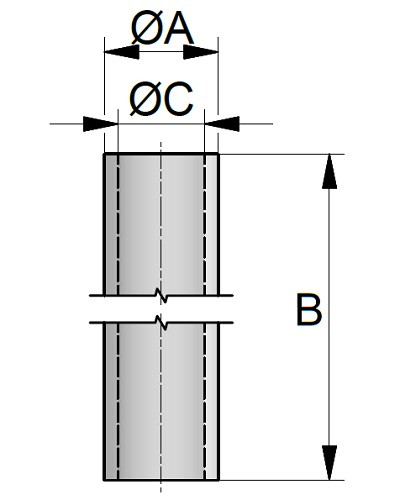 Metrowa rura PMMA 20.0 x 3.0mm