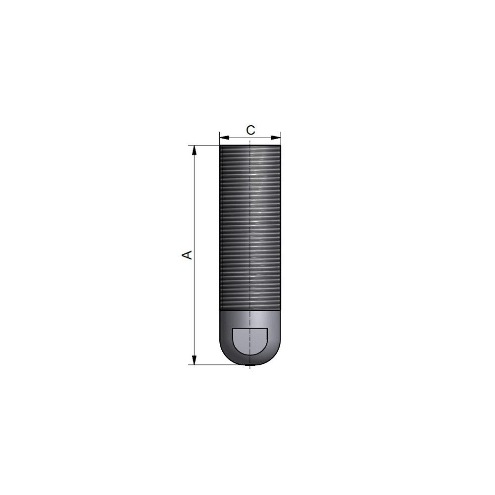 Wrzeciono 1/2" luźne 304