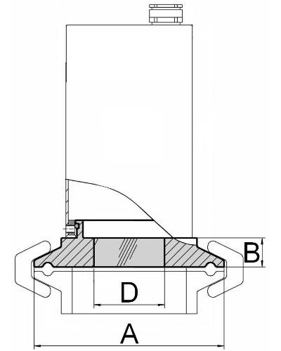 Wziernik TC z adapterem kołnierzowym 64.0mm