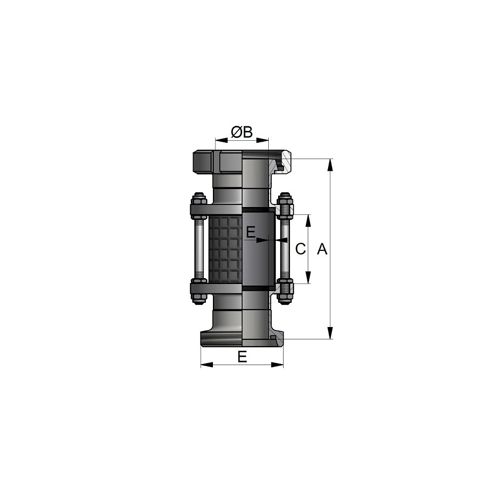 Wziernik cylindryczny LM DN20 304 P NBR