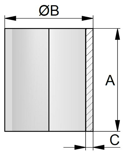 Szklany cylinder DN40 Boro