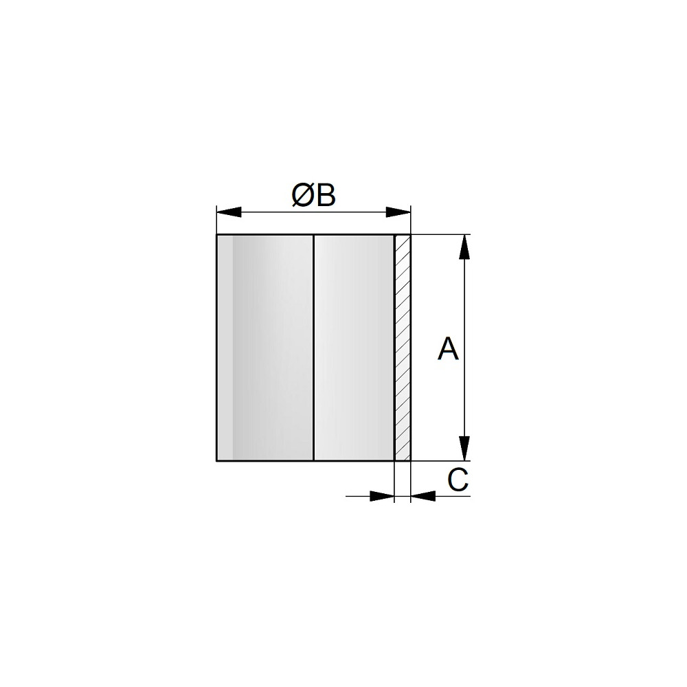 Szklany cylinder DN65 Boro