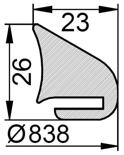 Uszczelka G/800 SILIKON