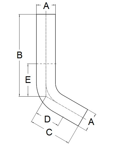 Kolano gięte 60° M/M 35