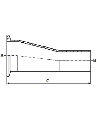 Redukcja Ecc. 50,8 x 38,1 316 SF1