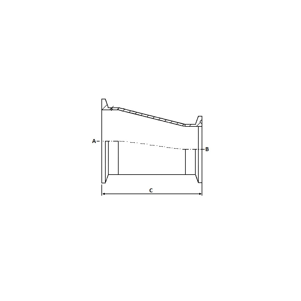 Redukcja Exc. 50,8 x 12,7mm 316 SF1
