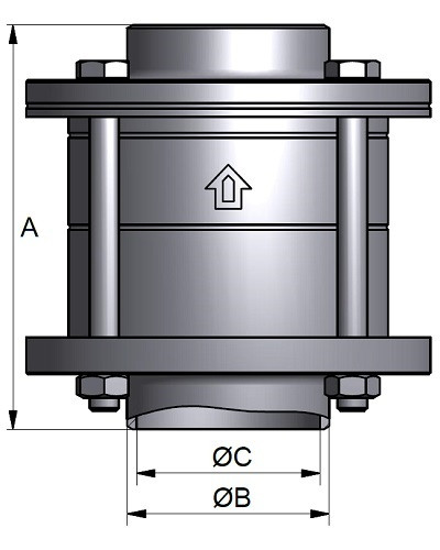 Zawór zwrotny NRV F/F 3" 316/EPDM