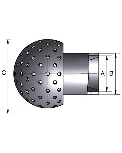 Głowica myjąca Sprayball 12CX 316L / 1.4404