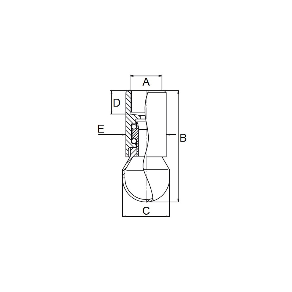 AWH Tanko S50360° 1½" 316L