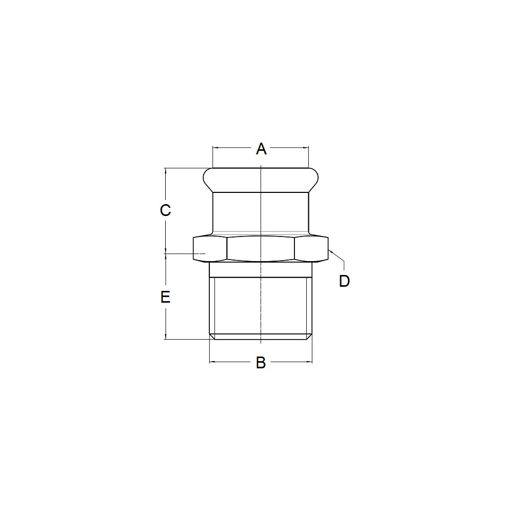 Złączka prosta P/M 22x1