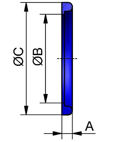 Uszczelka z kołnierzem DN652½" NBR