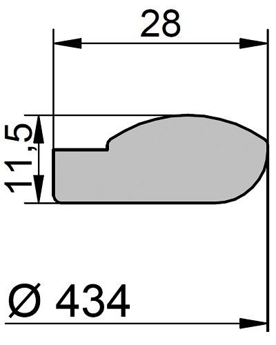 Uszczelka G/NL/250 EPDM