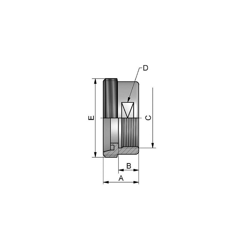 Złączka męska DN25x 1" BSP Żeńska. 316