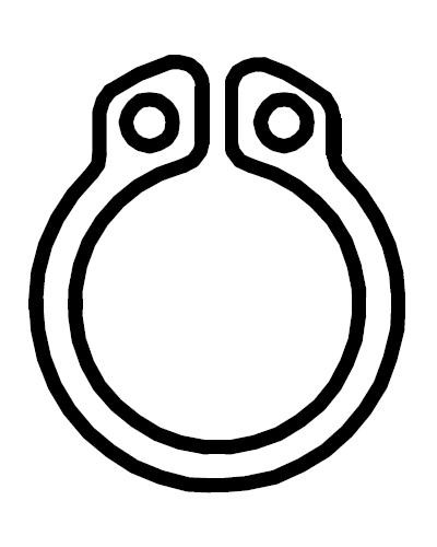 Pierścień osadczy 12mm