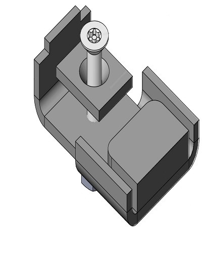 Mocowanie do siatki zabezpieczającej 20x20mm