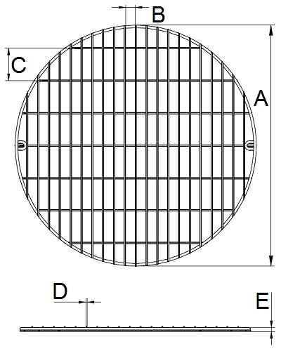 Krata ochronna (drut) DN300 316L